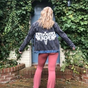 Custom Deathmoth Jean Jacket
